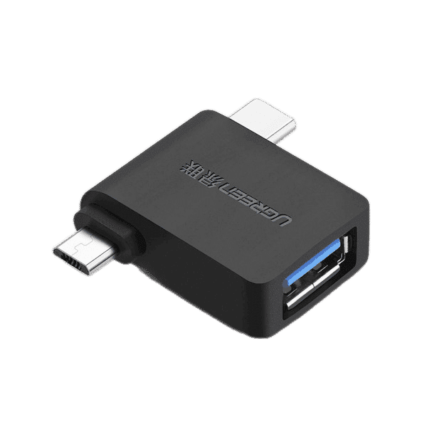 تبدیل Micro USB و USB-C به USB 3.0 A Female OTG یوگرین کد 30453