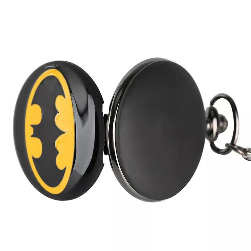 ساعت گردنبندی و جیبی طرح نماد بتمن Batman — تصویر ۵