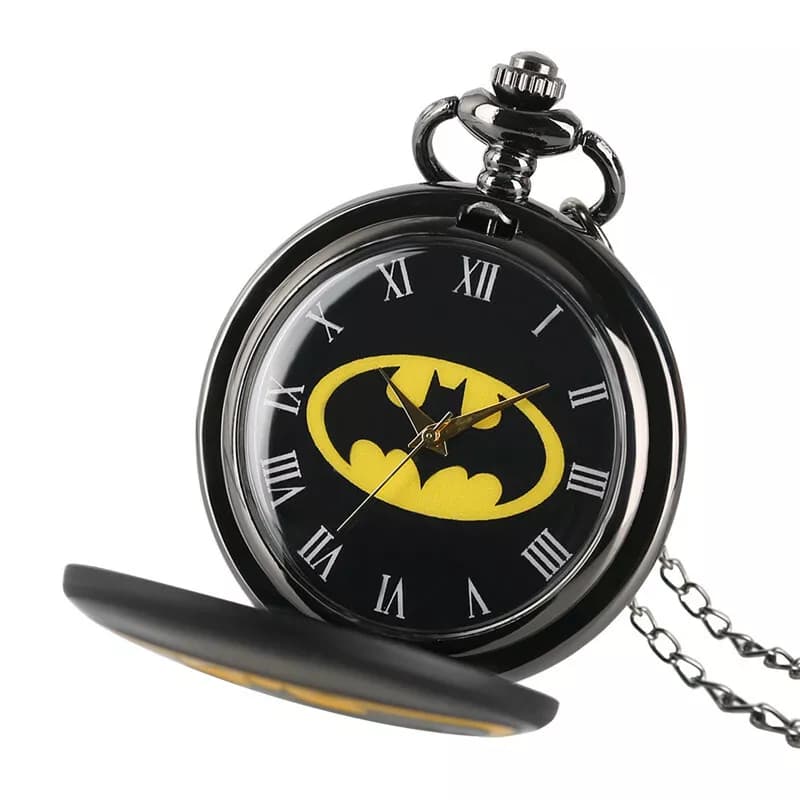 ساعت گردنبندی و جیبی طرح نماد بتمن Batman — تصویر ۸