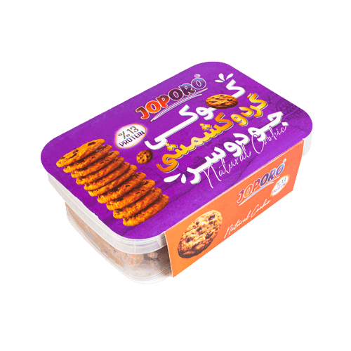 کوکی رژیمی پروتئینه گردو کشمشی جوپرو 350 گرمی (شیرین شده با استویا) — تصویر ۲