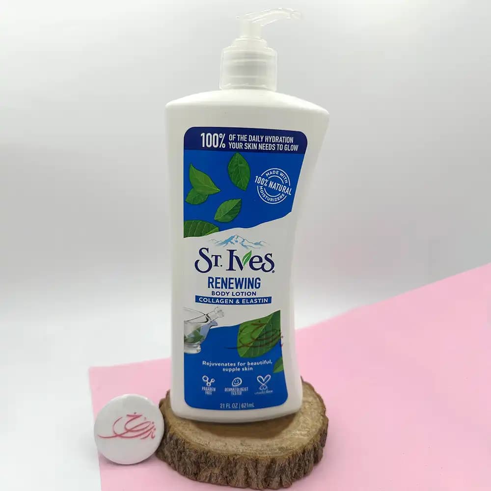 لوسیون بدن سینت ایوز St. Ives مدل Renewing با رایحه نعناع حجم 621 میلی لیتر