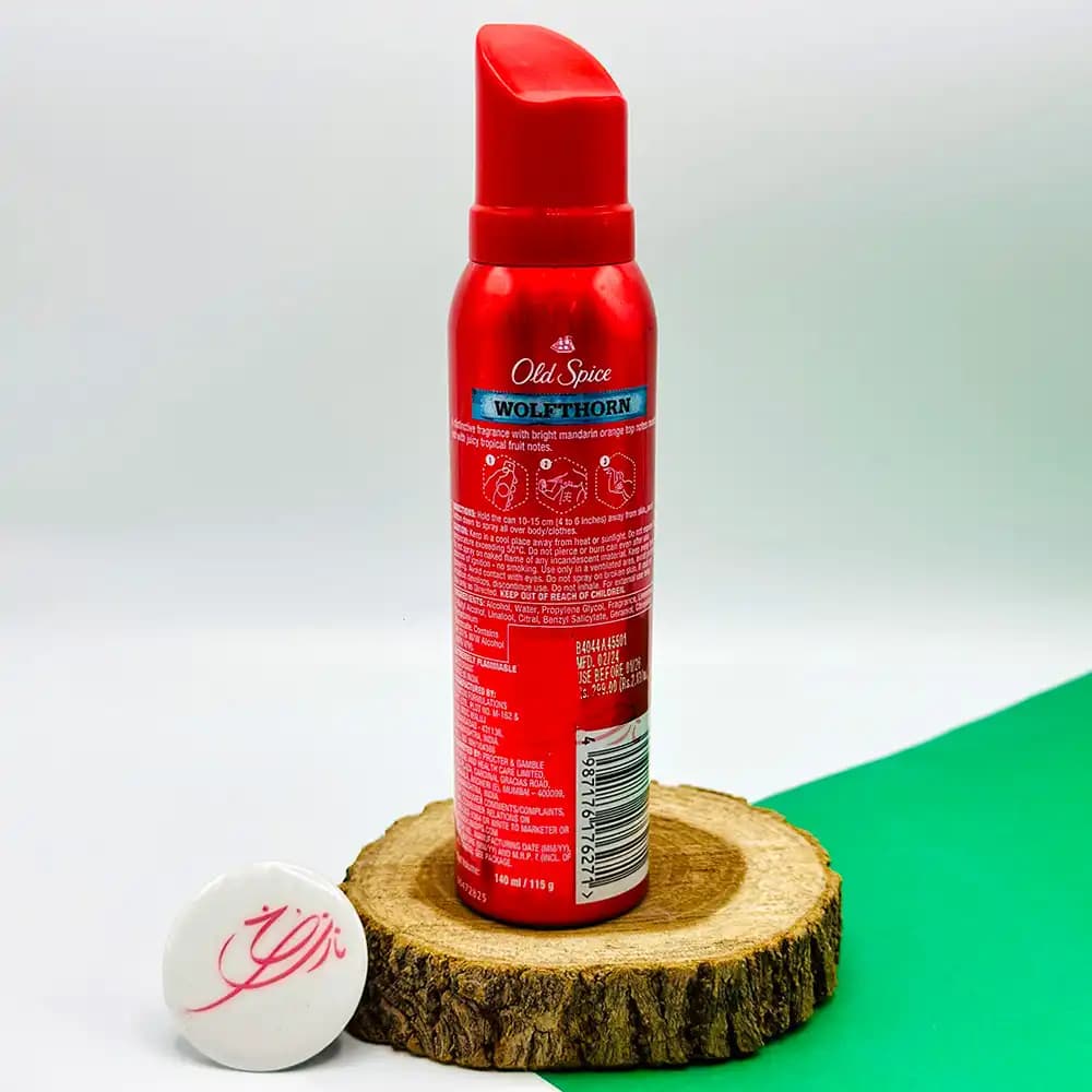 اسپری بدن الد اسپایس OLD SPICE مدل ولف سورن WOLFTHORN حجم 140 میلی لیتری — تصویر ۳
