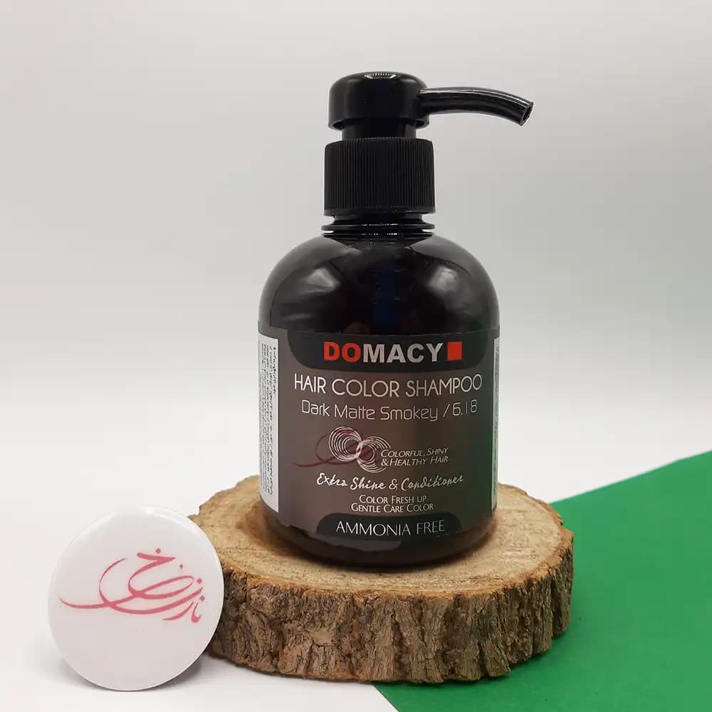 رنگ ژله ای دوماسی Domacy Hair Color Mask رنگ دودی مات تیره 6.18
