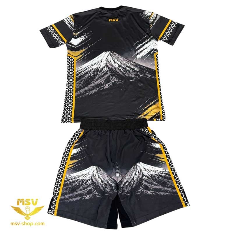 ست لباس ورزشی رزمی دماوند و برج میلاد پارچه فلامنت لاکرا و آیرو حرفهای MSV UFC — تصویر ۹