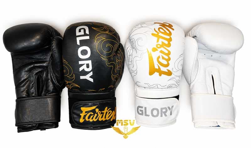 دستکش بوکس فرتکس گلوری Fairtex Glory چرم طبیعی آتل دار — تصویر ۴