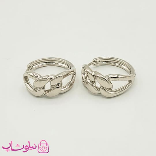گوشواره حلقه ای ژوپینگ کارتیه نقره ای کد 691