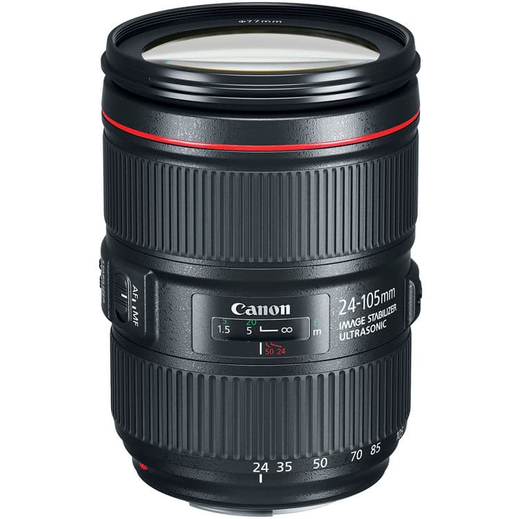 لنز کانن Canon EF 24-105mm f/4L IS II USM No BoxEF 24-105 f/4L IS II USM