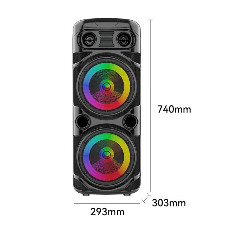 اسپیکر قابل حمل و بلوتوثی (همراه با میکروفون) مدل ZQS-8210s — تصویر ۴