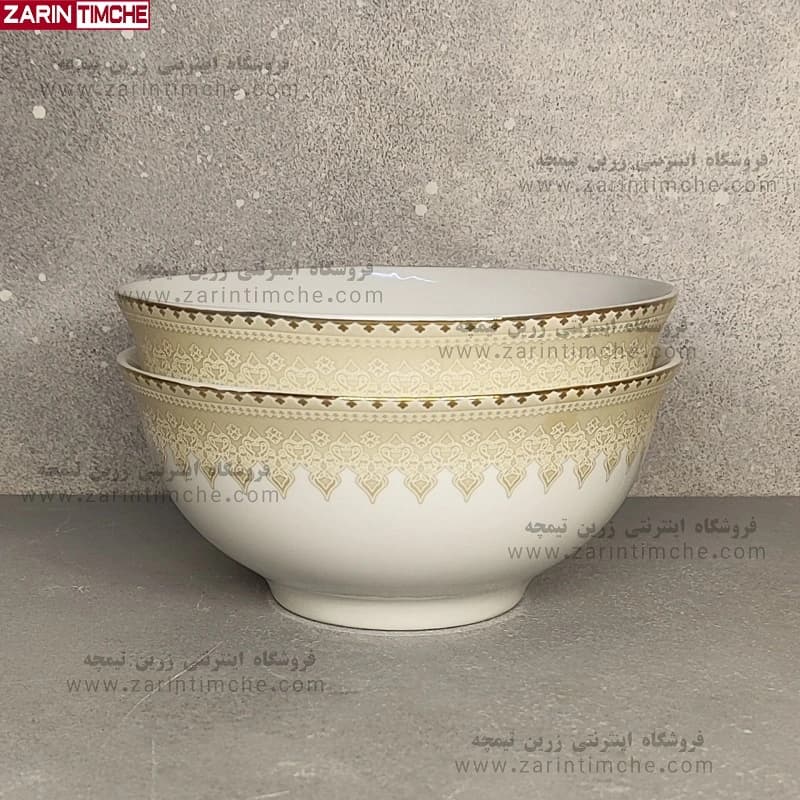 کاسه آبگوشت خوری چینی لورین مدل برمودا 6 عدد — تصویر ۲