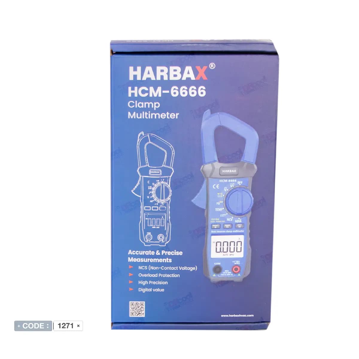 مولتی متر و آمپر متر کلمپی هرباکس HARBAX مدل HCM-666 — تصویر ۷