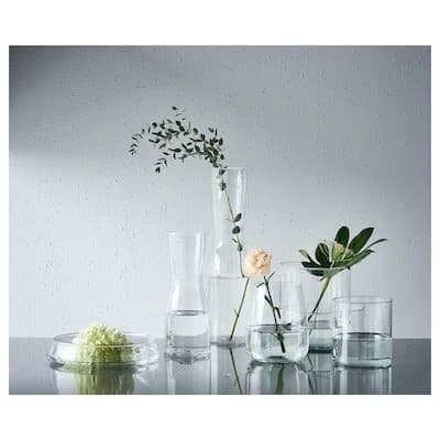 گلدان شیشه ای شفاف ایکیا TIDVATTEN ارتفاع 30 سانتی متر — تصویر ۳