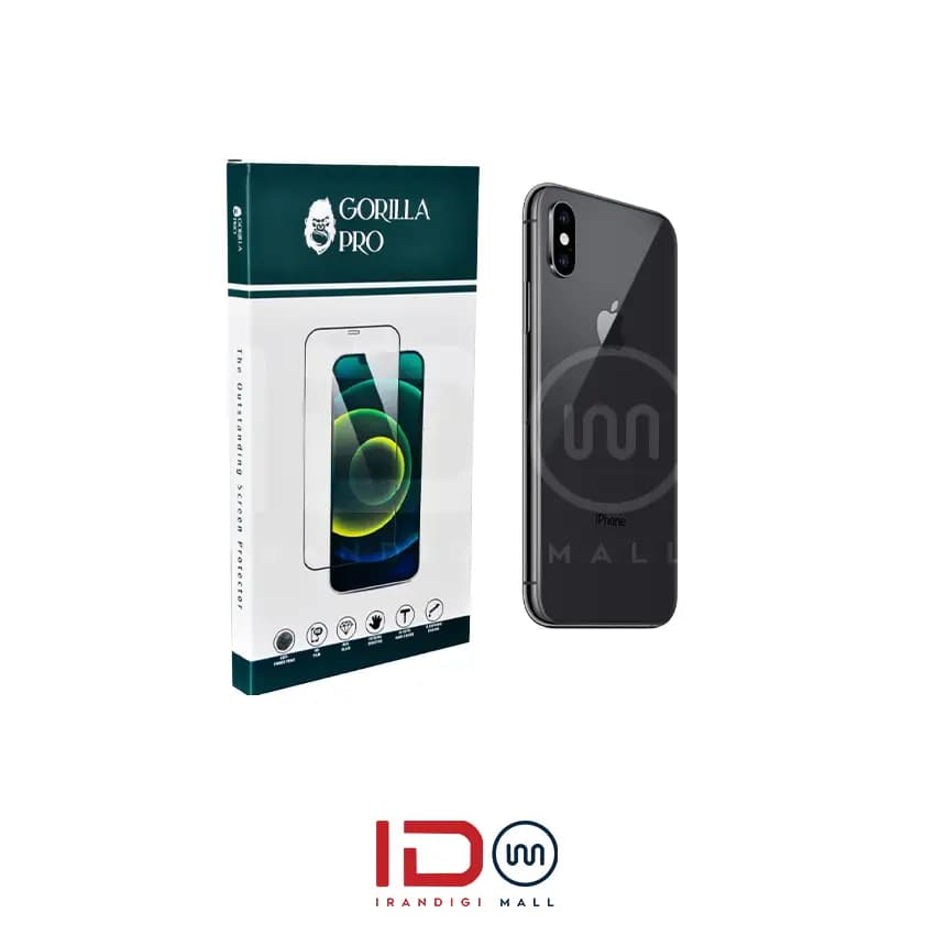 گلس و محافظ هیدروژلی (مات) بدنه گوشی اپل مدل iPhone X — تصویر ۳