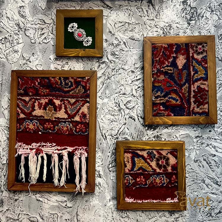 تابلو فرش با قاب چوب طبیعی — تصویر ۷