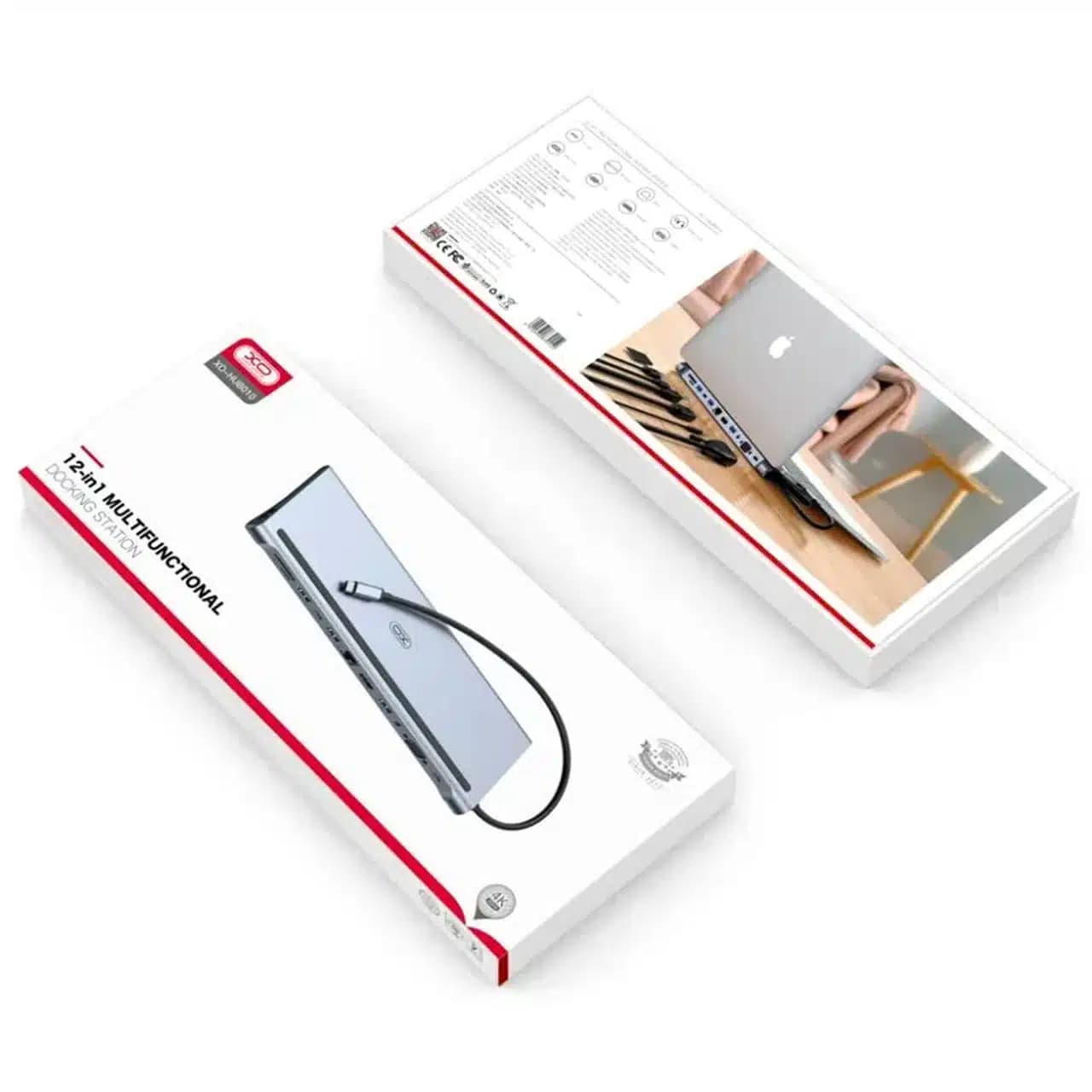 هاب 12 پورت XO Type-C ایکس او مدل XO-HUB010 – نقره ای — تصویر ۵