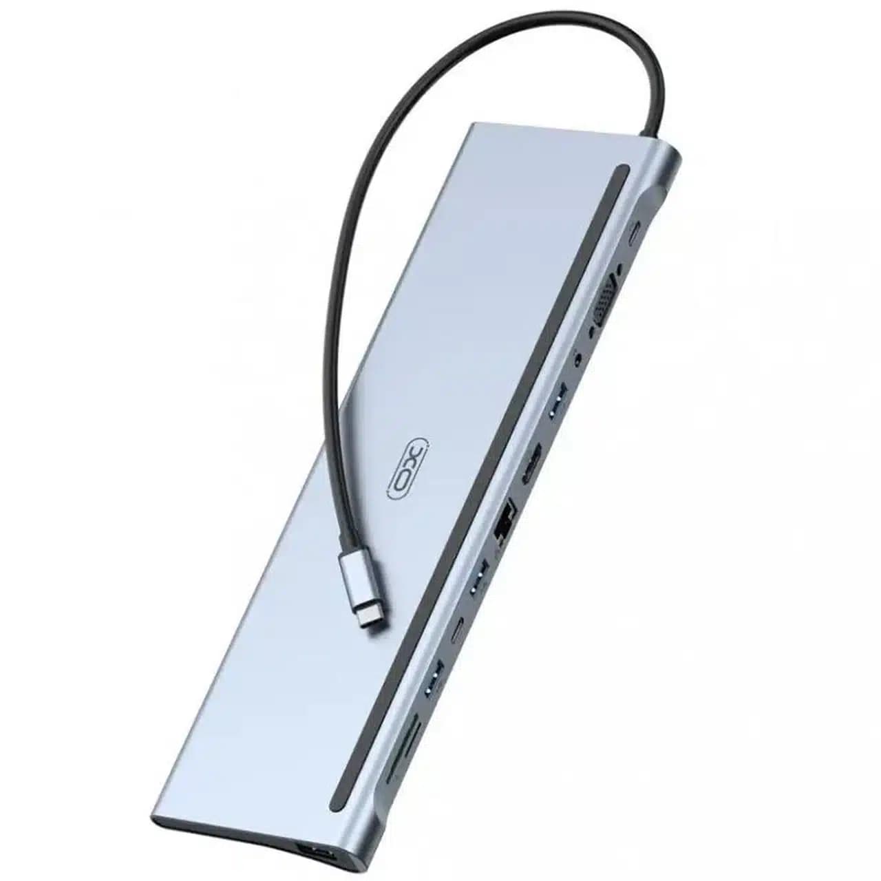 هاب 12 پورت XO Type-C ایکس او مدل XO-HUB010 – نقره ای — تصویر ۲