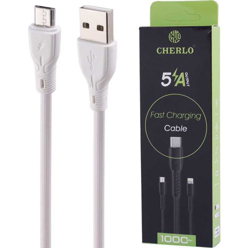 کابل میکرو یو اس بی فست شارژ 5 آمپر چرلو CH-V809 طول 1 متر