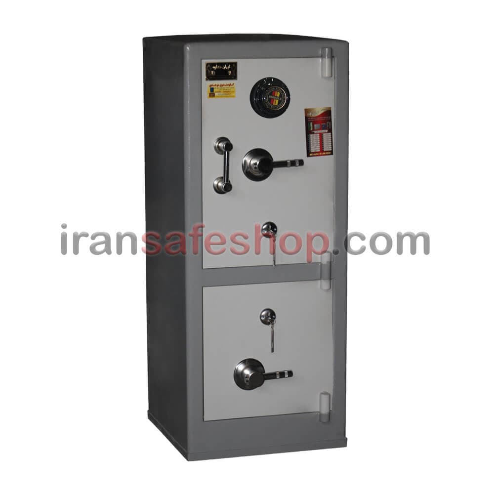 گاوصندوق نسوز ایران کاوه مدلKR 1200kn دو طبقه رمز مکانیکی