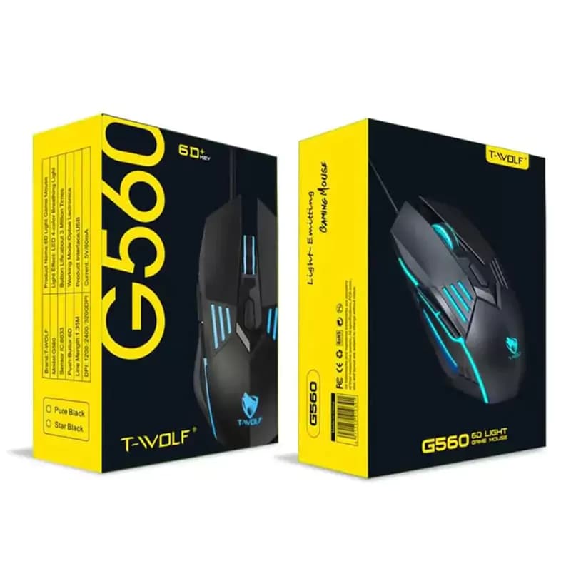ماوس سیم دار گیمینگ T-Wolf مدل G560 — تصویر ۷
