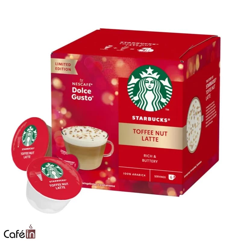 کپسول قهوه دولچه گوستو استارباکس مدل Toffee Nut Latte — تصویر ۶