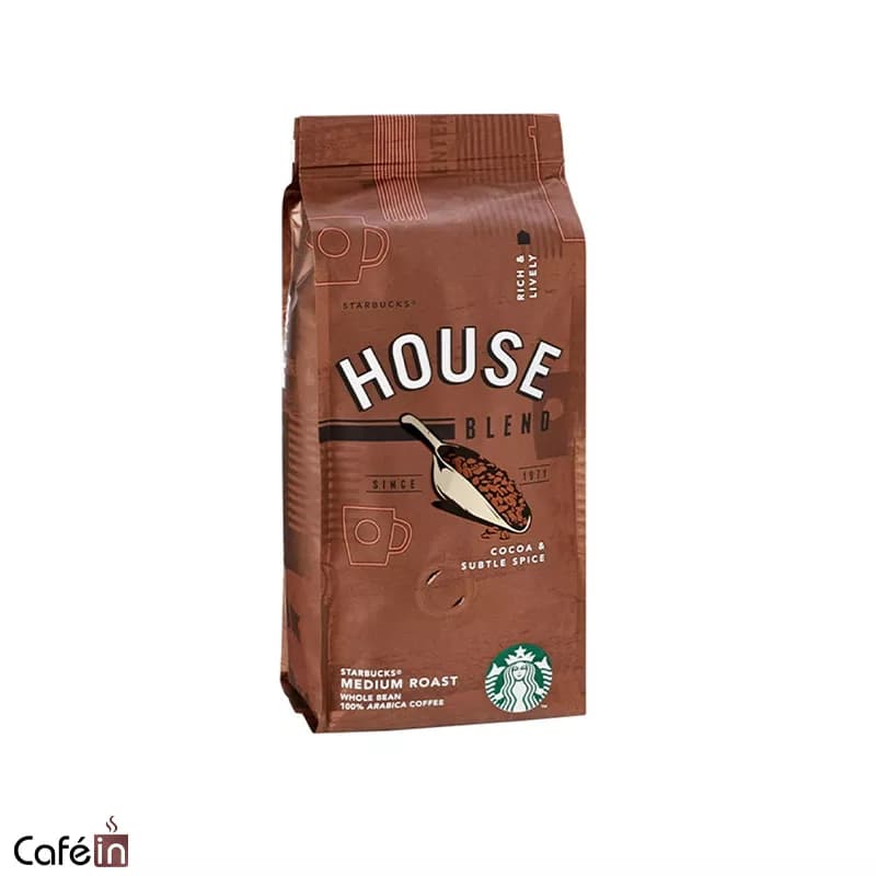 دانه قهوه استارباکس مدل هاوس بلند House Blend — تصویر ۴