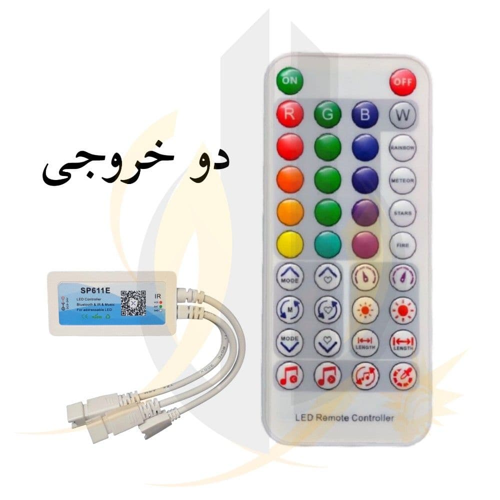 ریموت کنترل LED نواری RGB برنامه پذیر موزیکال SP611E — تصویر ۹