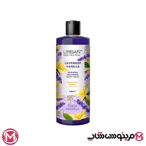 شامپو بدن آبرسان و مرطوب کننده اوربن کر Urban Care رایحه لوندر و وانیل حجم 750 میل — تصویر ۴