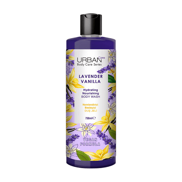 شامپو بدن آبرسان و مرطوب کننده اوربن کر Urban Care رایحه لوندر و وانیل حجم 750 میل — تصویر ۲