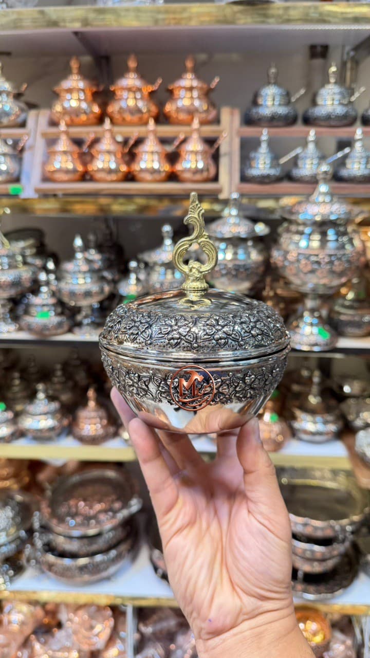 قندان ریز گل دیبا کروم