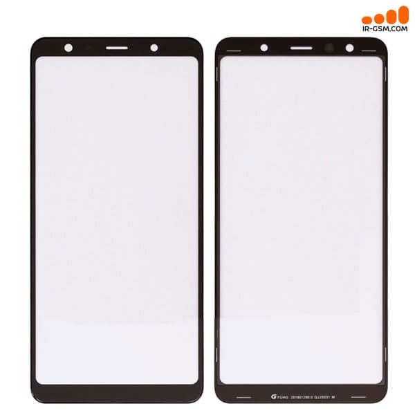 گلس تعمیراتی مشکی سامسونگ Glass +OCA Samsung A7 2018 A750