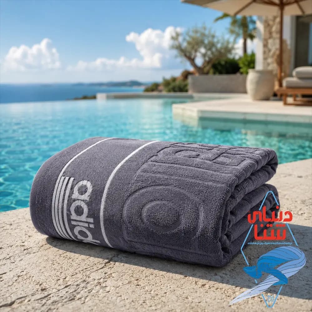 حوله استخری adidas ابعاد 80*140 کد 4441 — تصویر ۴