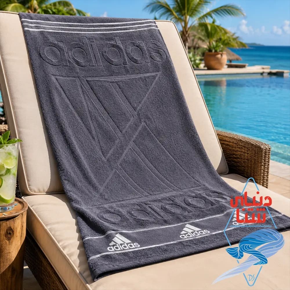 حوله استخری adidas ابعاد 80*140 کد 4441 — تصویر ۷
