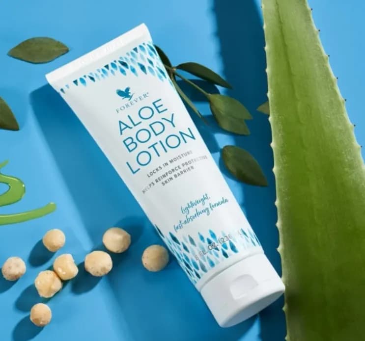 Forever Aloe Body Lotion فوراور آلو بادی لوشن بهترین لوسیون بدن آبرسان برای پوست خشک، زبر و کمآب — تصویر ۵