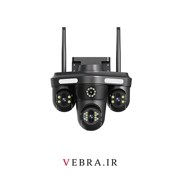 دوربین سیمکارتی سه لنز مدل Q871 | چرخشی PTZ، دید در شب رنگی، اپلیکیشن OKAM PRO — تصویر ۴
