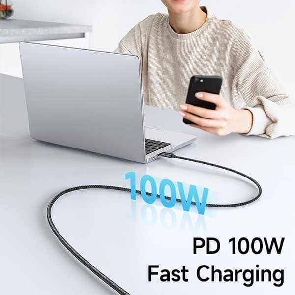کابل شارژ دوسر تایپ سی 100 وات با نمایشگر مک دودو Mcdodo CA-5610 100W USB-C to USB-C Cable — تصویر ۷
