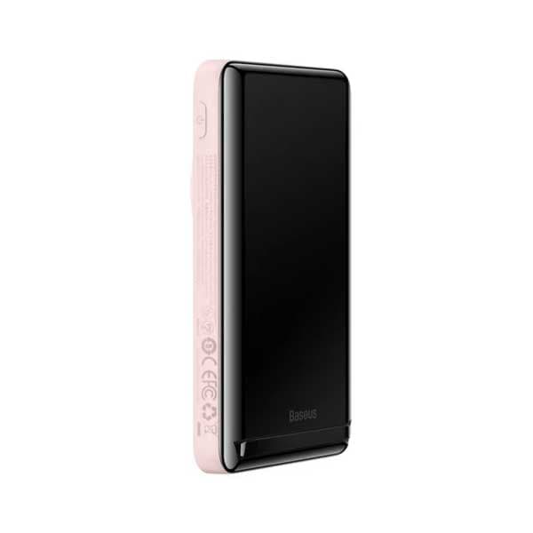 پاوربانک بیسیم مگنتی استنددار 10000 میلیآمپر بیسوس Baseus Wireless Fast Charge Power Bank 20W PPCX000003 — تصویر ۵