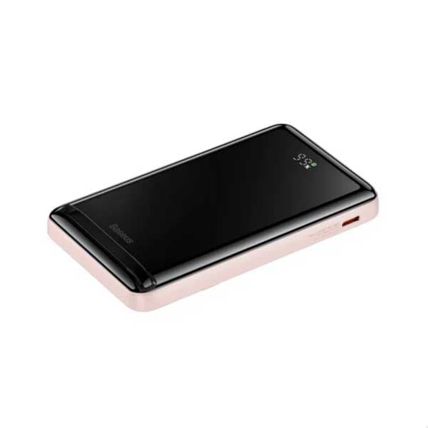 پاوربانک بیسیم مگنتی استنددار 10000 میلیآمپر بیسوس Baseus Wireless Fast Charge Power Bank 20W PPCX000003 — تصویر ۶