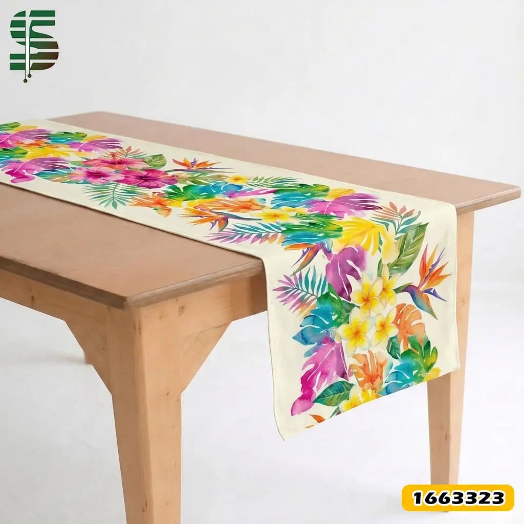 رانر مخمل کد 1663323 طرح گلبرگ هاوایی — تصویر ۱۰