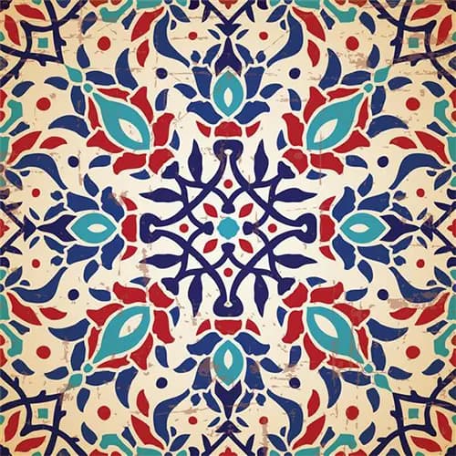 کوسن مخمل طرح سنتی کد 1542030 مدل گل های شرقی — تصویر ۱۱