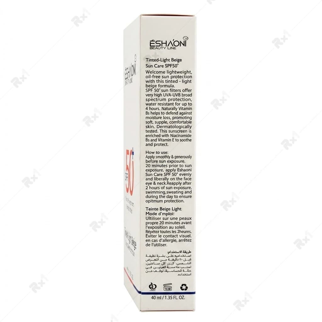 کرم ضد آفتاب رنگی اشاونی مدل Expert Sun Protector مناسب پوست چرب و مختلط SPF50 حجم 40 میلیلیتر — تصویر ۵