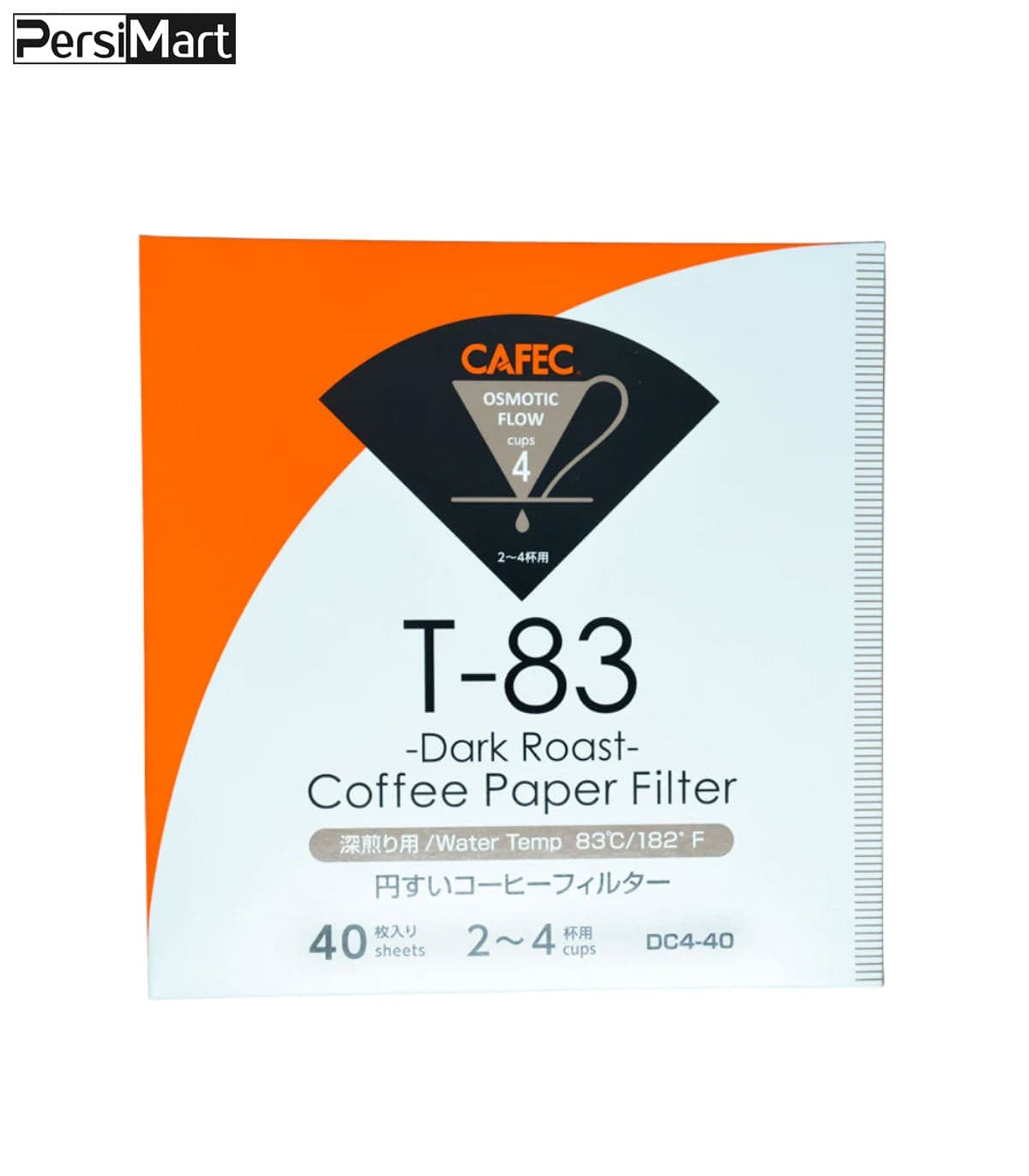 فیلتر کاغذی T-83 کفک 40عددی سایز 02