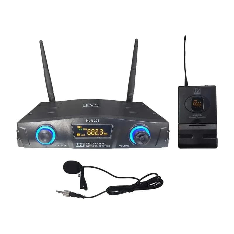 میکروفن بی سیم P.V پی وی مدل HUR-301 تک یقه ای
