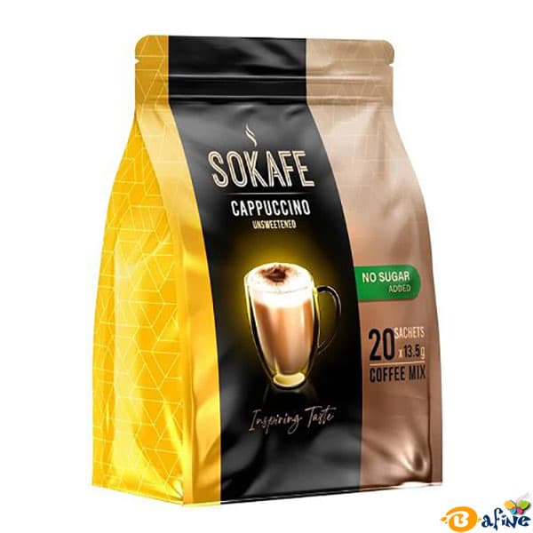 کاپوچینو بدون شکر سوکافه بسته ۲۰ عددی — تصویر ۲