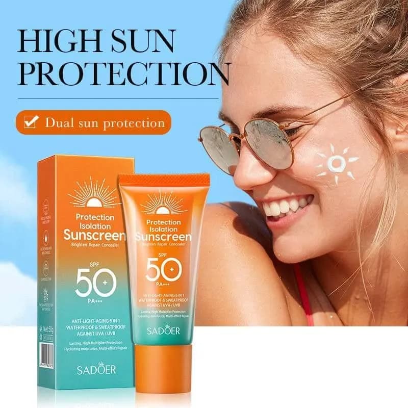 ضد آفتاب و آبرسان 6 کاره سادور spf 50 وزن 50 گرم — تصویر ۶