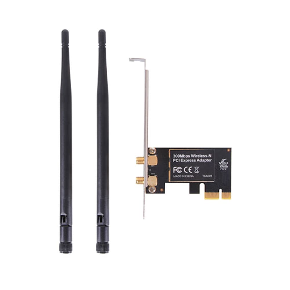 کارت شبکه اینترنال PCI EXPRESS DIEWU دو آنتن — تصویر ۳
