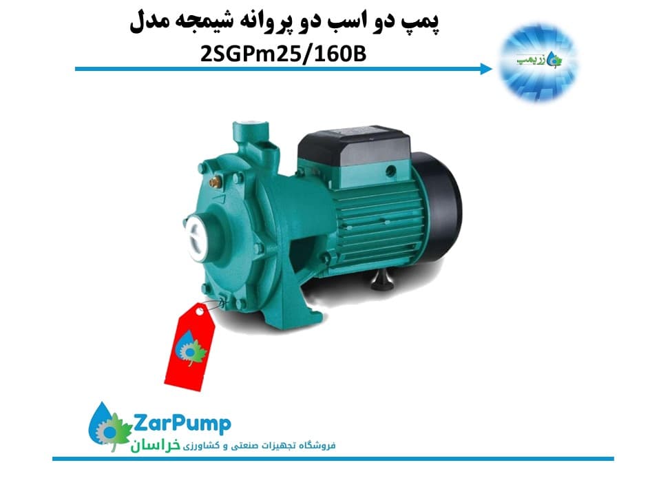 پمپ دو اسب دو پروانه شیمجه مدل 2SGPm25/160B — تصویر ۵