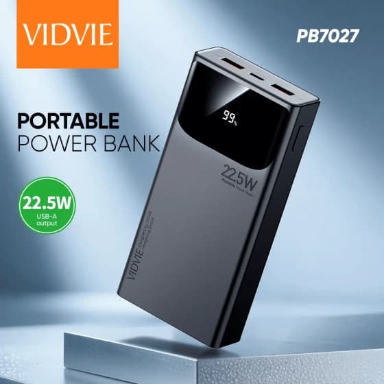پاوربانک 20000 ویدوی مدل PB7027