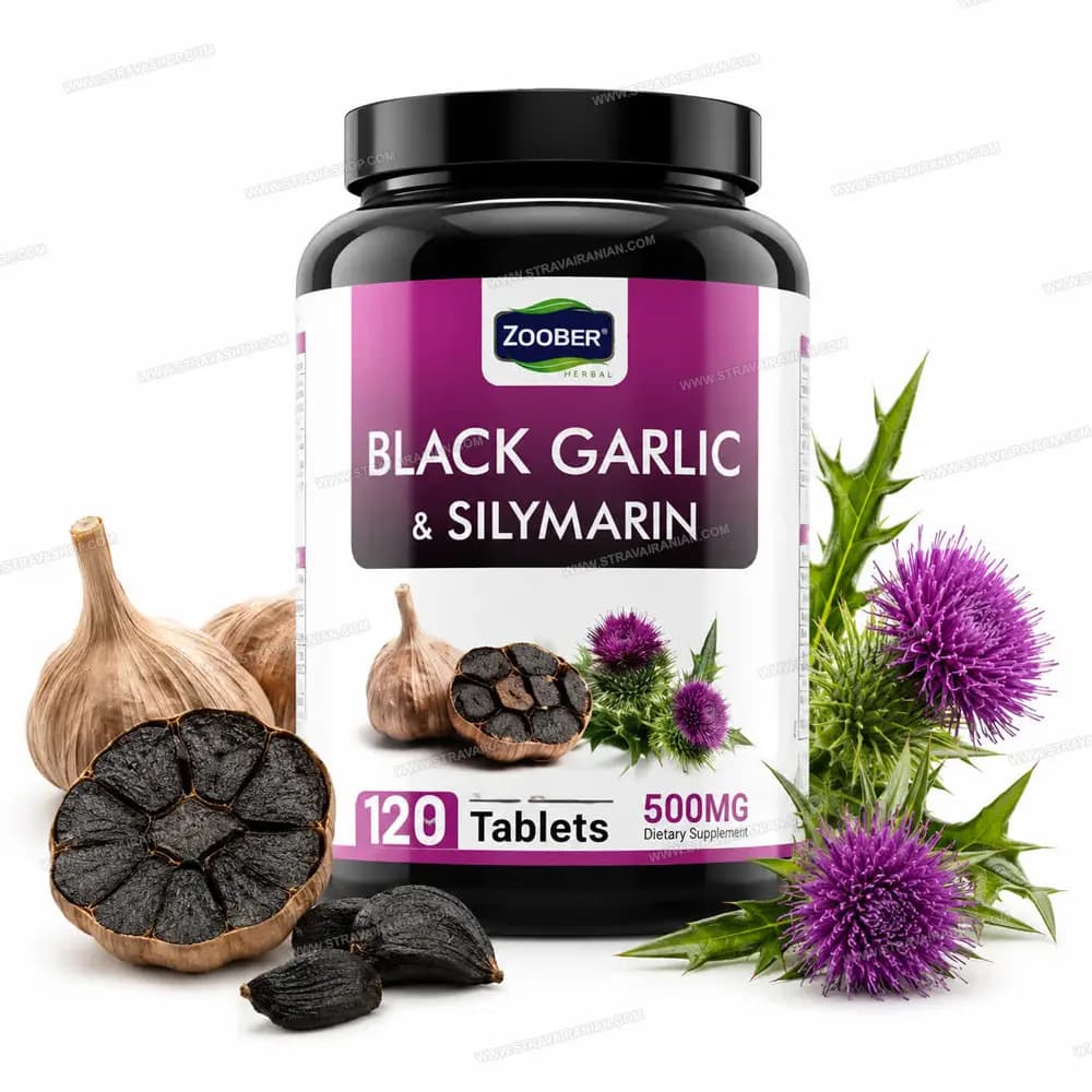 قرص گیاهی سیر سیاه ماریتیغال سیلیمارین زوبر 120 عددی ZOOBER با بهترین قیمت + خرید آنلاین — تصویر ۲