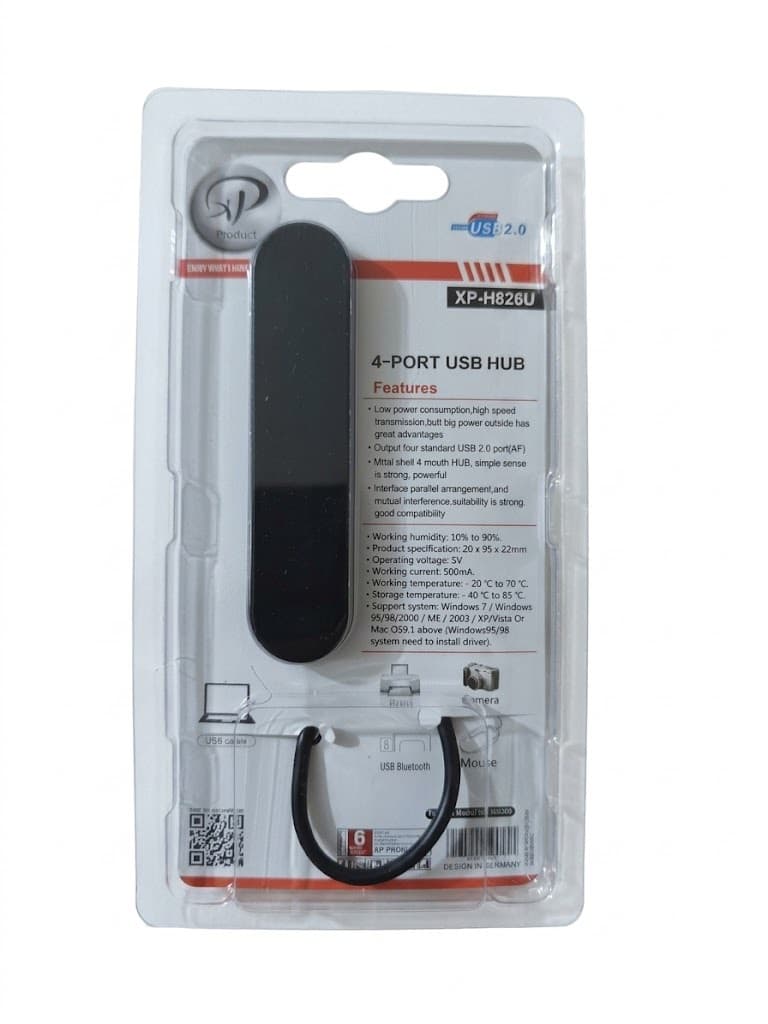 هاب 4 پورت USB 2.0 ایکسپی پروداکت مدل XP-H826 — تصویر ۵