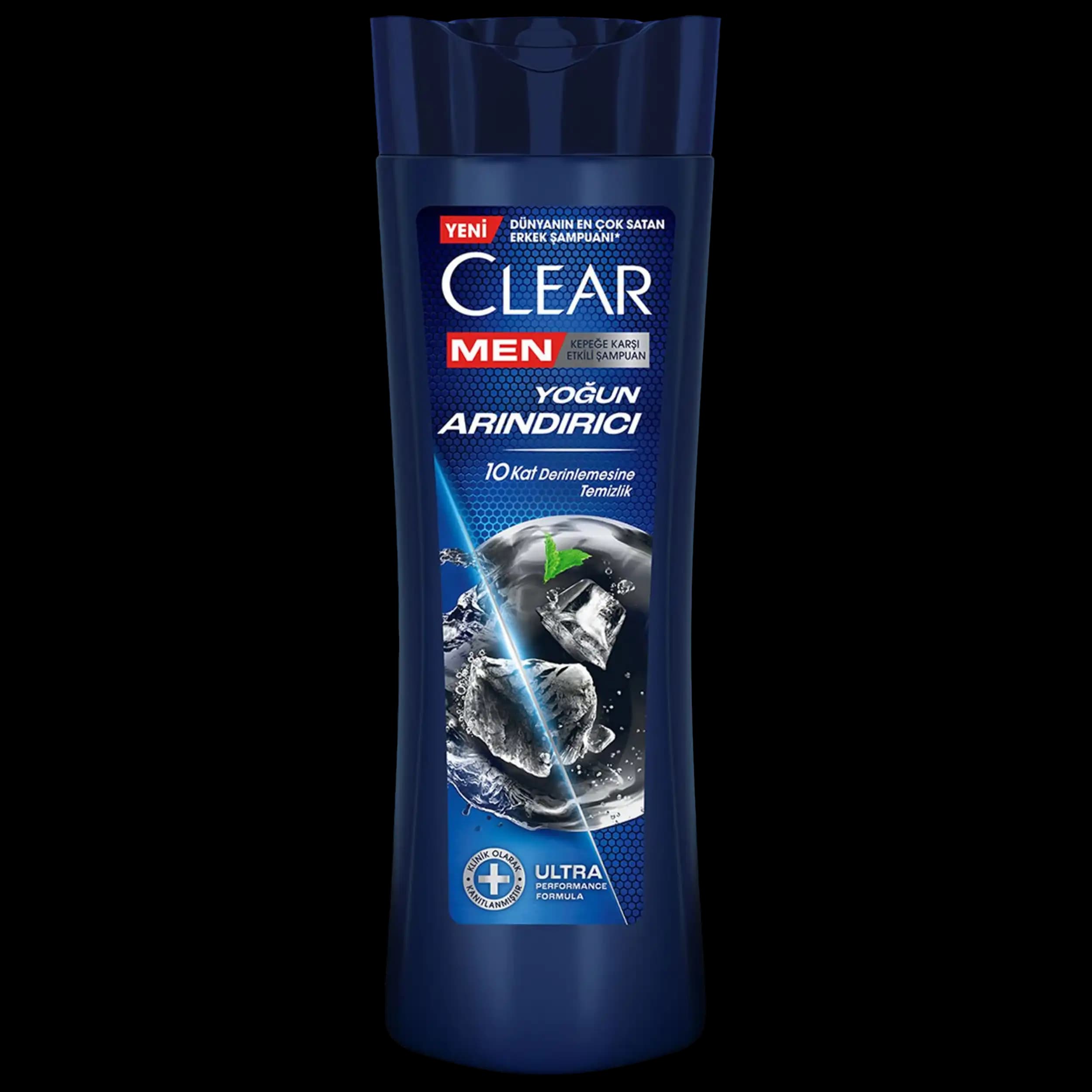 شامپو مردانه کلیر زغال و نعنا پاکسازی عمیق | Clear Men Yogun Arindirici Shampoo 350 ml — تصویر ۲
