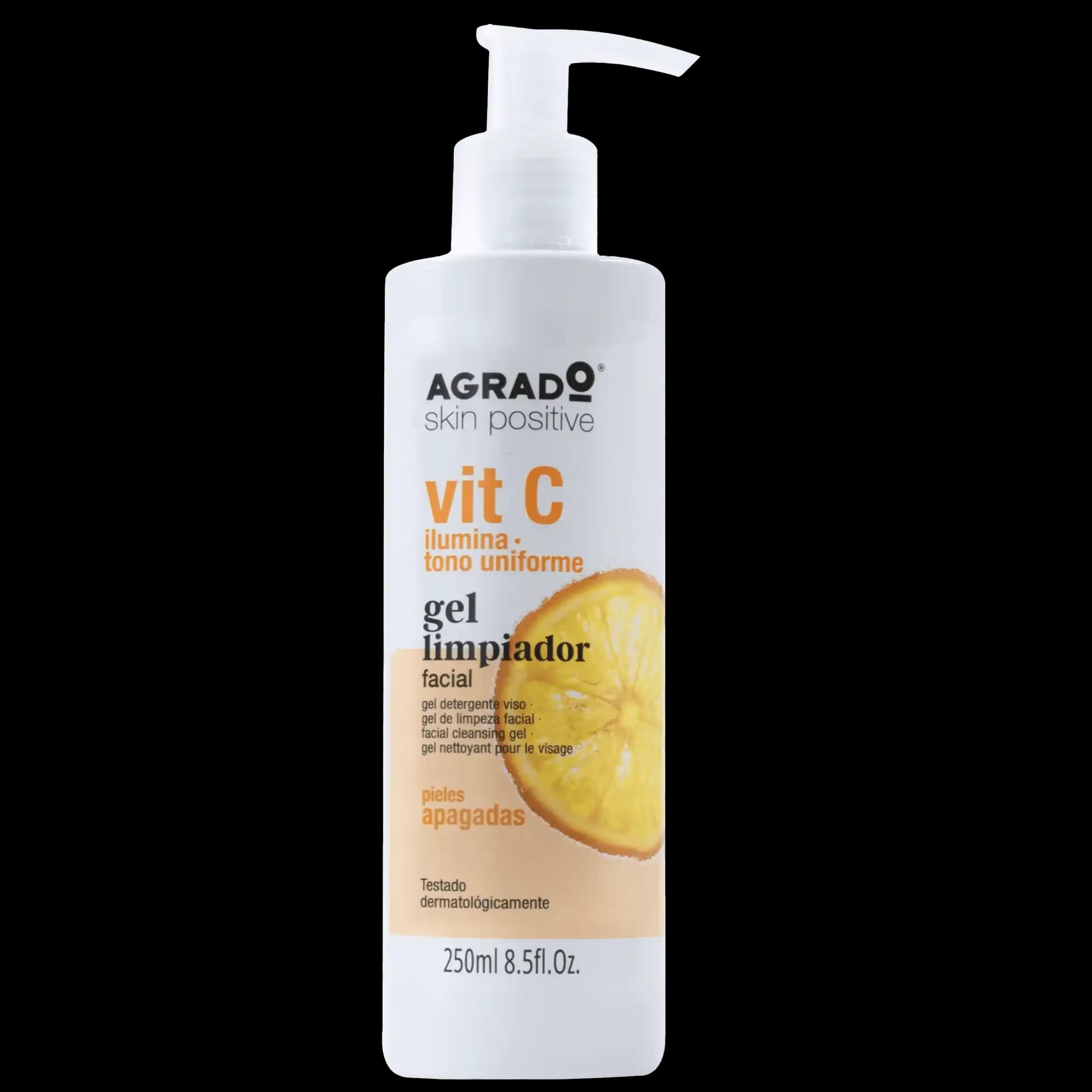 ژل شستشوی ویتامین C آگرادو | Agrado Vit C Facial Cleansing Gel 250ml